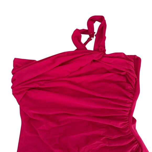 Miraclesuit Europa One Piece Swimsuit Grenadine Red US 12 Swim - Picture 2 of 9